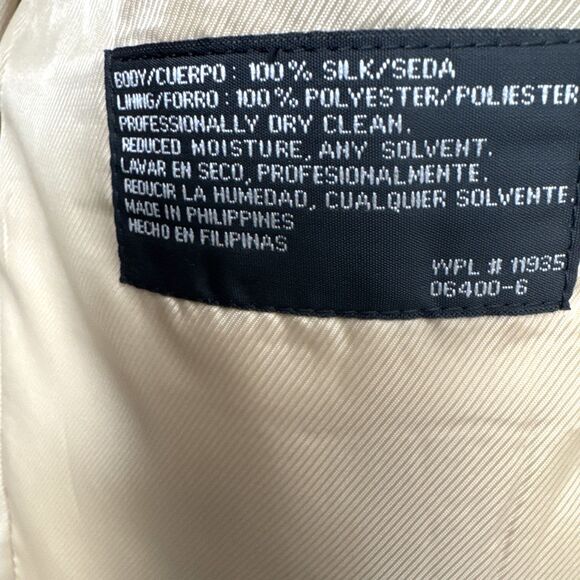 Mens Blazer 40R Tan Silk Tweed Towncraft Sport Coat Jacket Business Casual Light - Picture 10 of 13